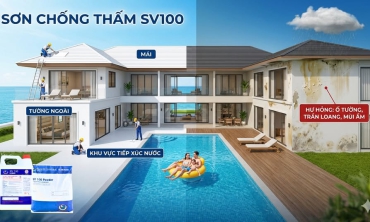 Sơn chống thấm cho resort, khách sạn trước khi mưa bão đến