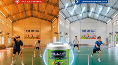 Sơn chống nóng cho nhà văn hóa